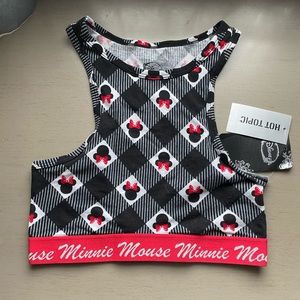 NWT - Hot Topic x Disney Minnie Mouse bra top